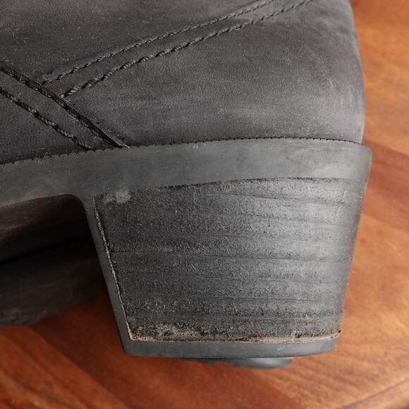 Teva Boots Womens SZ 8 BLK Foxy Tall Leather Waterproof Zip Riding Casual READ - Picture 11 of 16